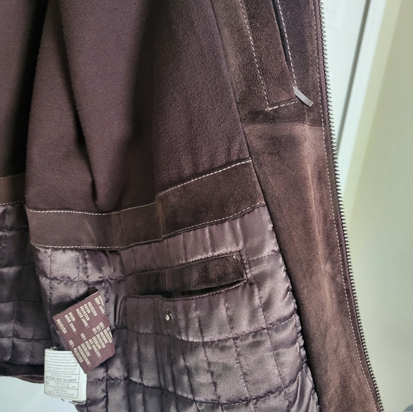Vintage Marc New York Chocolate Brown Suede Jacket - Picture 6 of 8